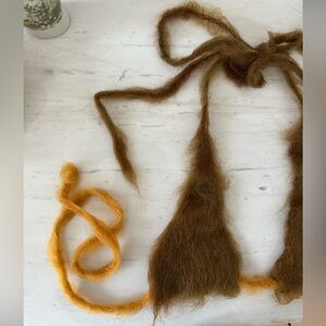 Nong Rak one of a kind mohair bikini top 🥥